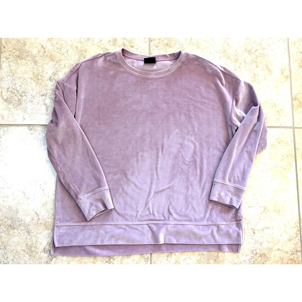 32 Degrees Heat Womens sz XL Lot of 3 Long Sleeve Soft Velour Pullover Top - Picture 2 of 8